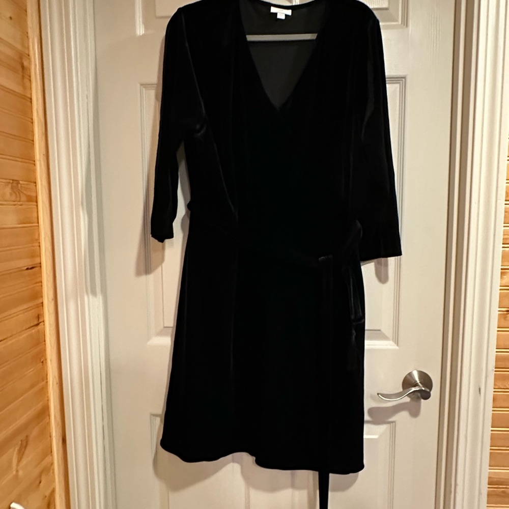 J. Jill Elegant Black Long Sleeve Dress
